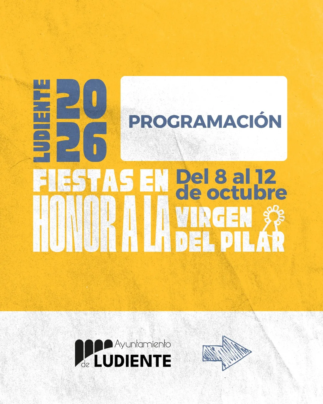 Cartel de Fiestas patronales de Ludiente 2026