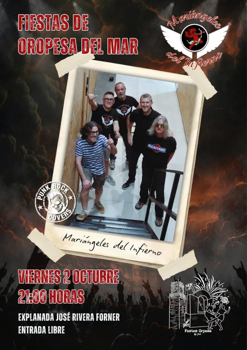 Cartel de Concierto del grupo «Mariángeles del Infierno»
