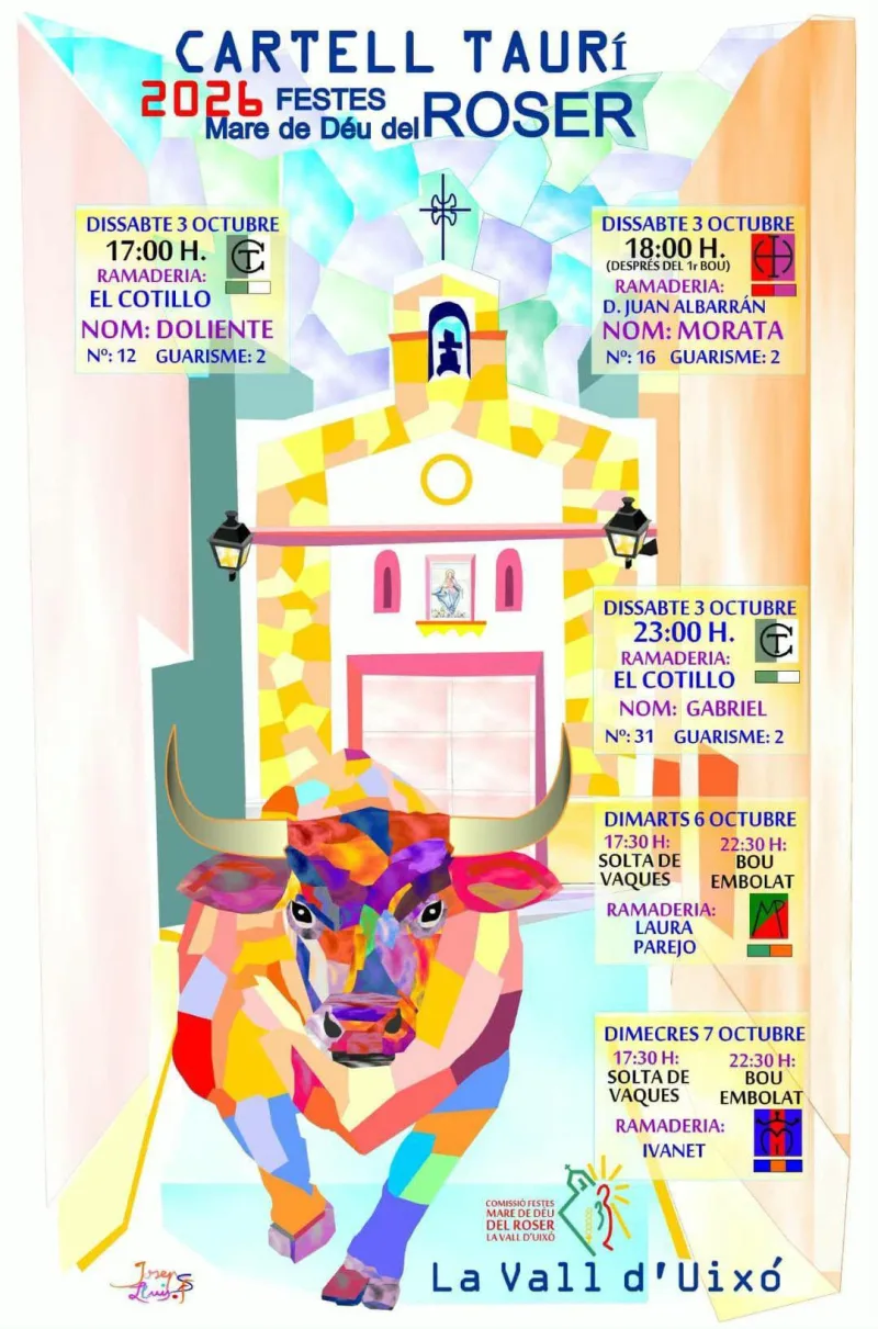 Cartel de Bou al carrer - Gabriel (El Cotillo)