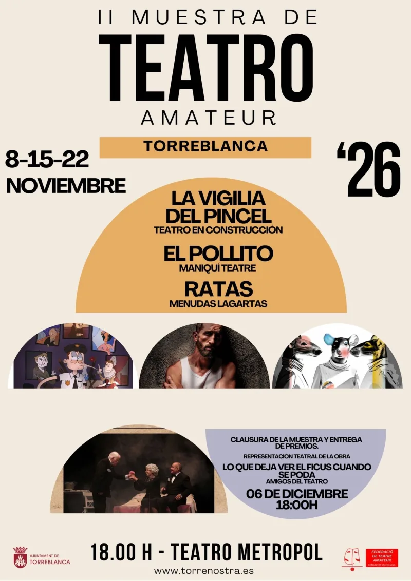 Cartel de II Muestra de Teatro Amateur Torreblanca