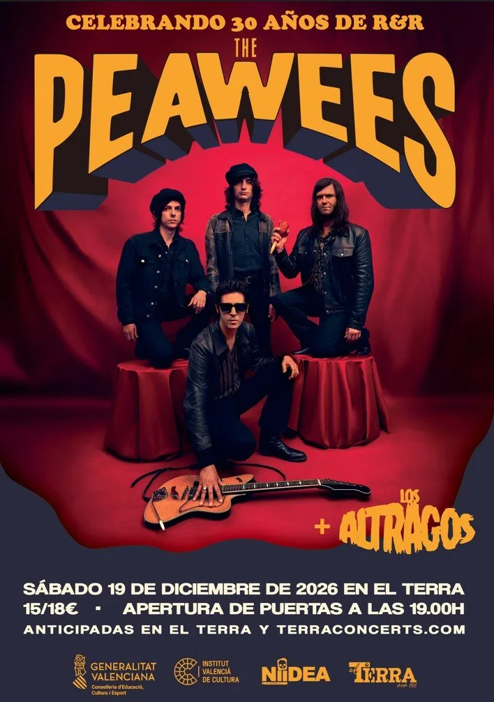 Cartel de The Peawees + Los Altragos