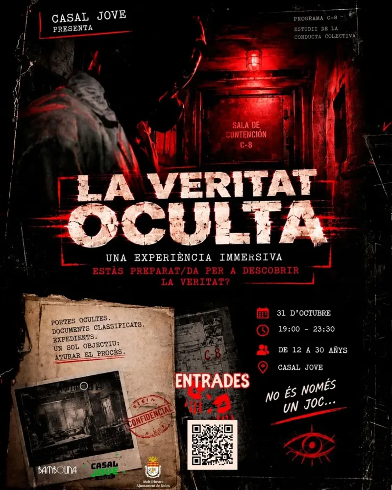 Cartel de Experiencia inmersiva "La verdad oculta"